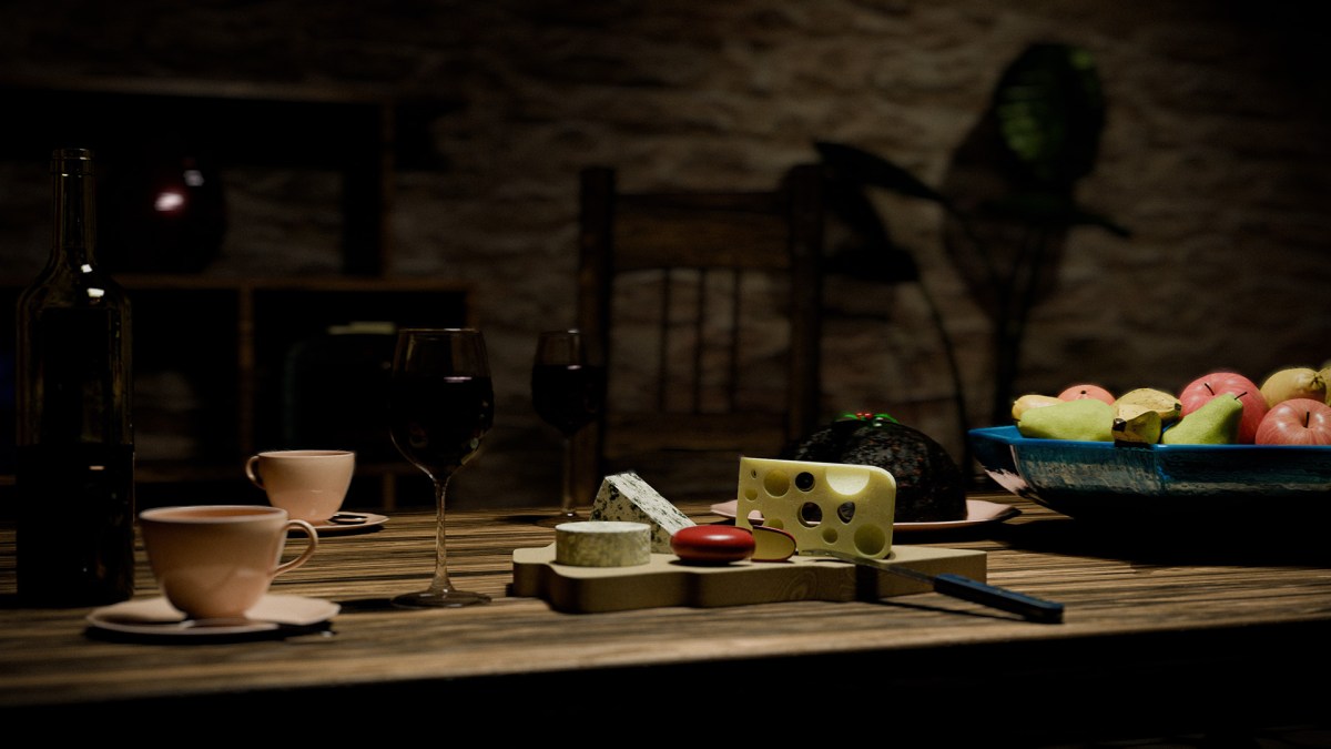 'A Fine Festive Feast' still-life render - designed, composed, and rendered by Jason Garth Edwards at www.jayargonaut.com