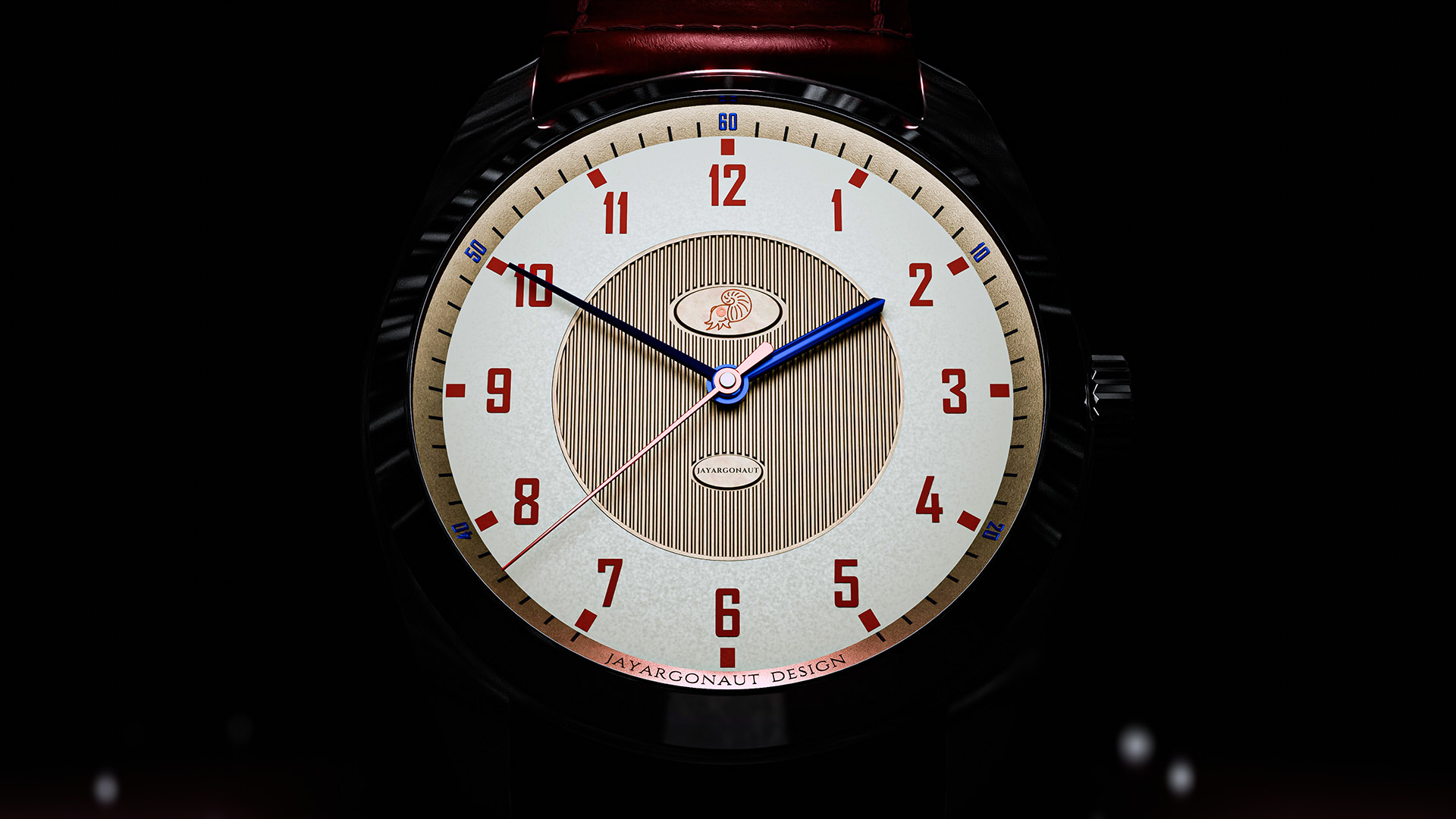 A sporty auto themed watch designed and created for Harold Pinchbeck using Blender. Designed, modelled, and rendered by Jason Garth Edwards at www.jayargonaut.com