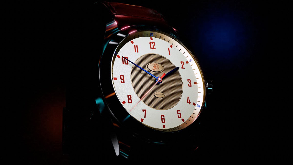 A sporty auto themed watch designed and created for Harold Pinchbeck using Blender. Designed, modelled, and rendered by Jason Garth Edwards at www.jayargonaut.com. An artistic render with varied lighting.