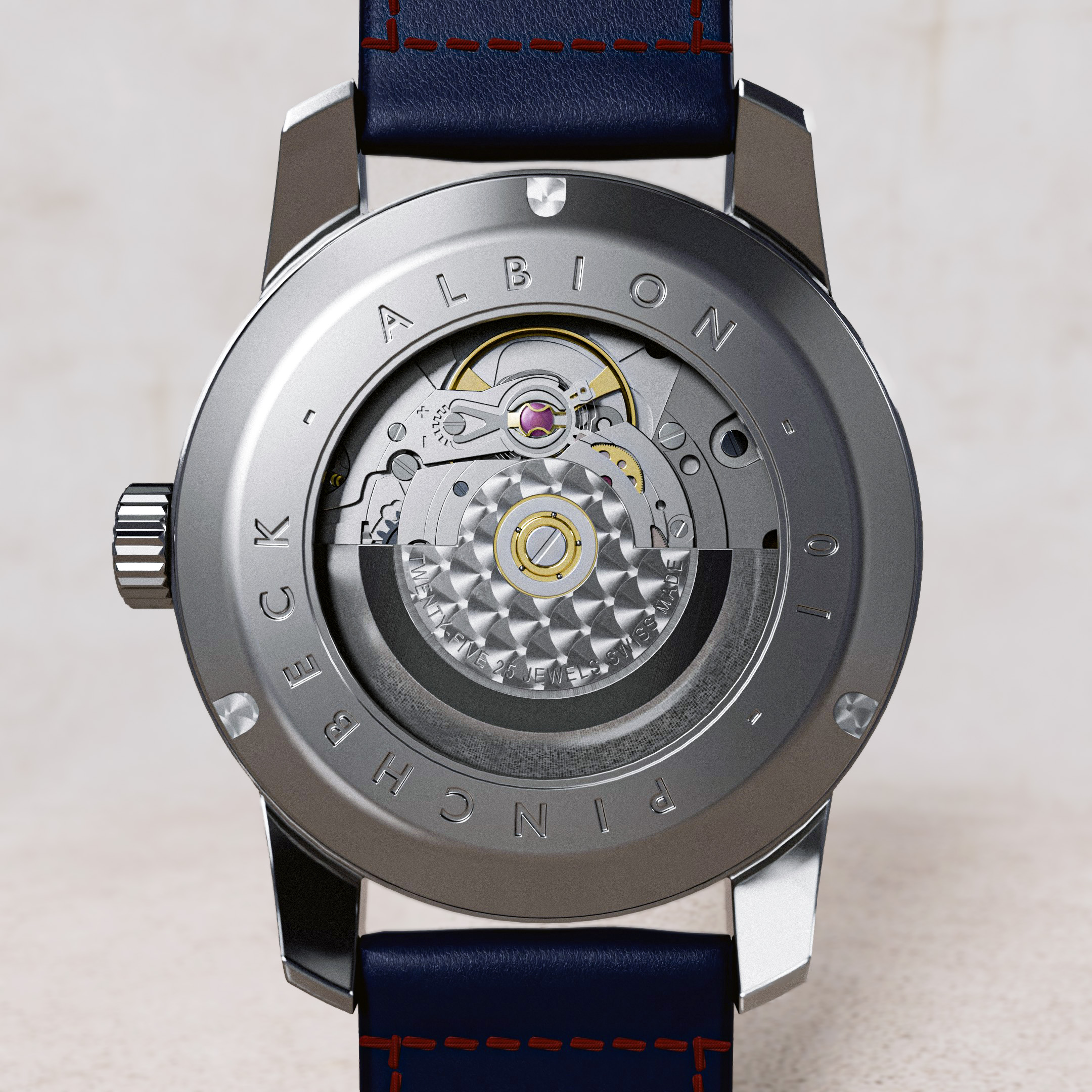 The new Albion watch designed, modelled, and rendered for Pinchbeck watches by Jason Garth Edwards - The Watch Designer.